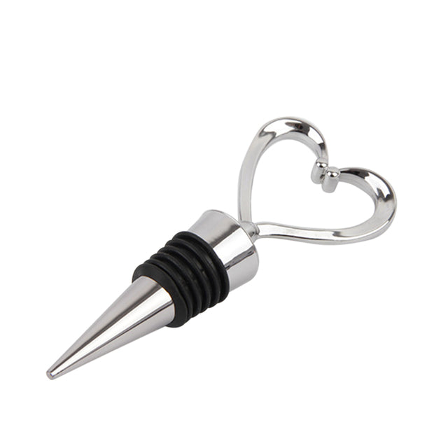 Bouchon de bouteille en forme de coeur argent ou doré
