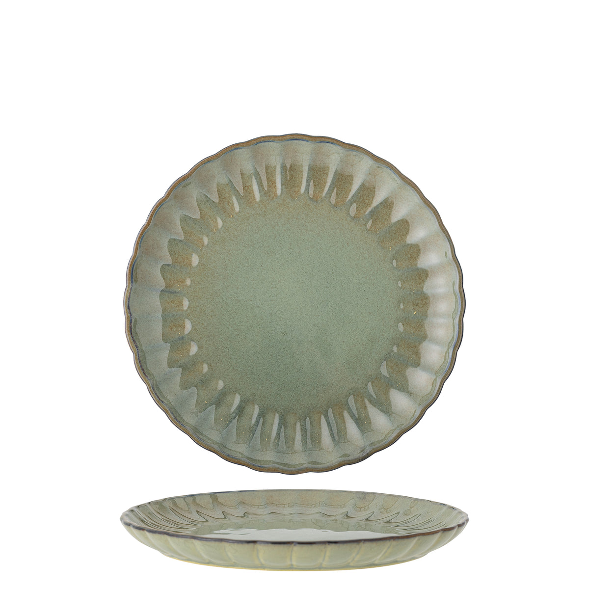 Latina Assiette, Verte, Grès