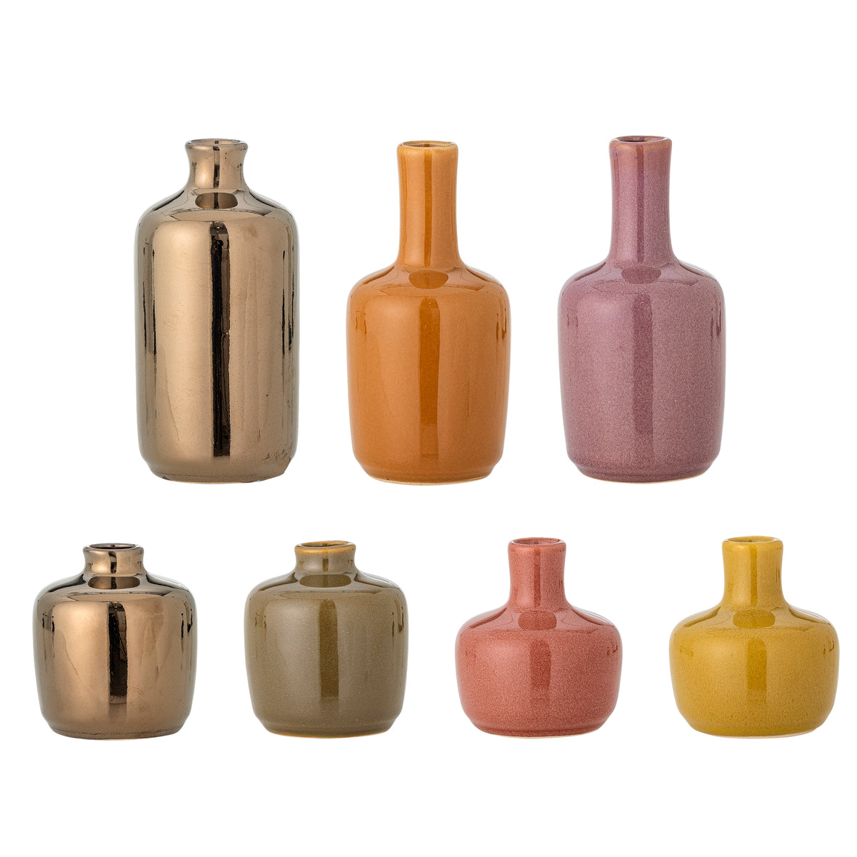 Maien Vase déco, Multicolore, Grès