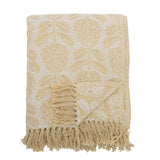Pratello Plaid, Jaune, Coton recyclé