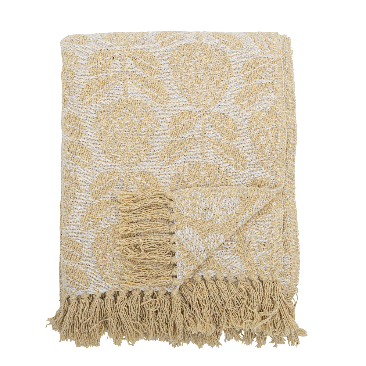 Pratello Plaid, Jaune, Coton recyclé