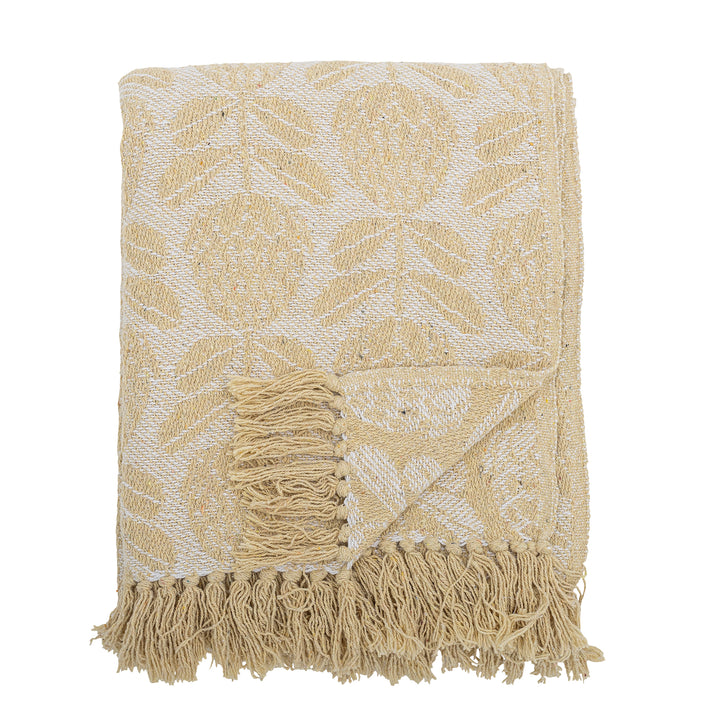 Pratello Plaid, Jaune, Coton recyclé