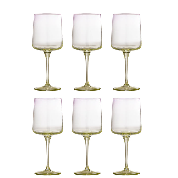 Luciana Verre à vin, Multicolore, Verre