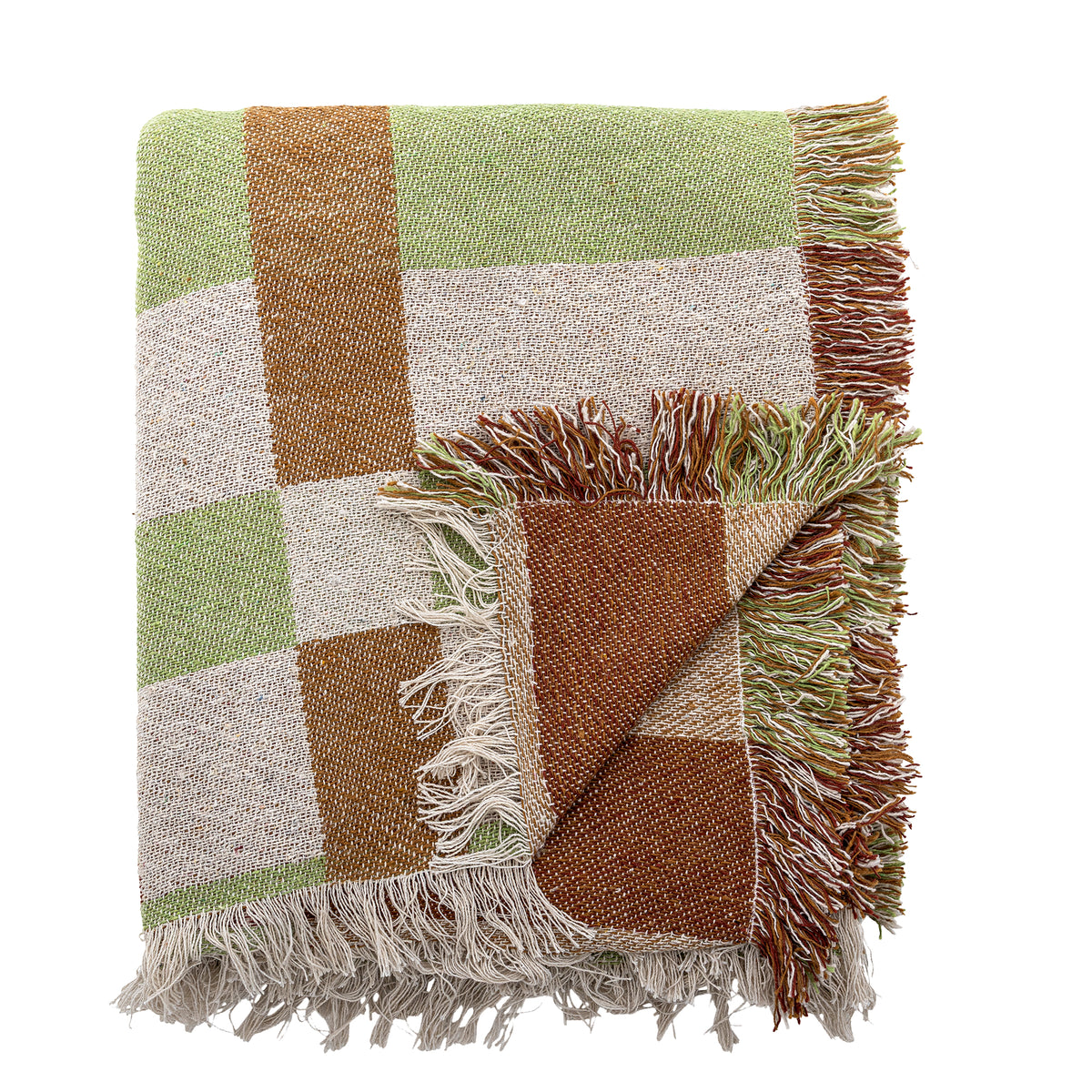 Galvin Plaid, Multicolore, Coton recyclé