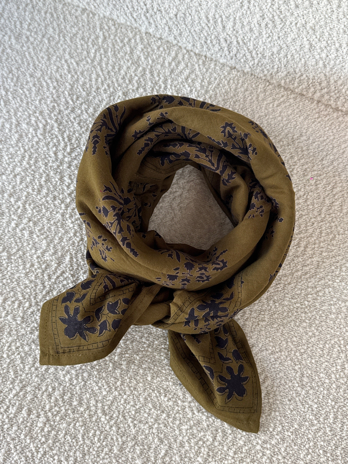 Grand foulard GALATIE Kaki — Byzantine