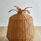 Anann Panier avec couvercle, Nature, Polyrattan