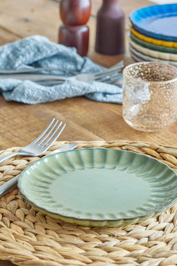 Latina Assiette, Verte, Grès