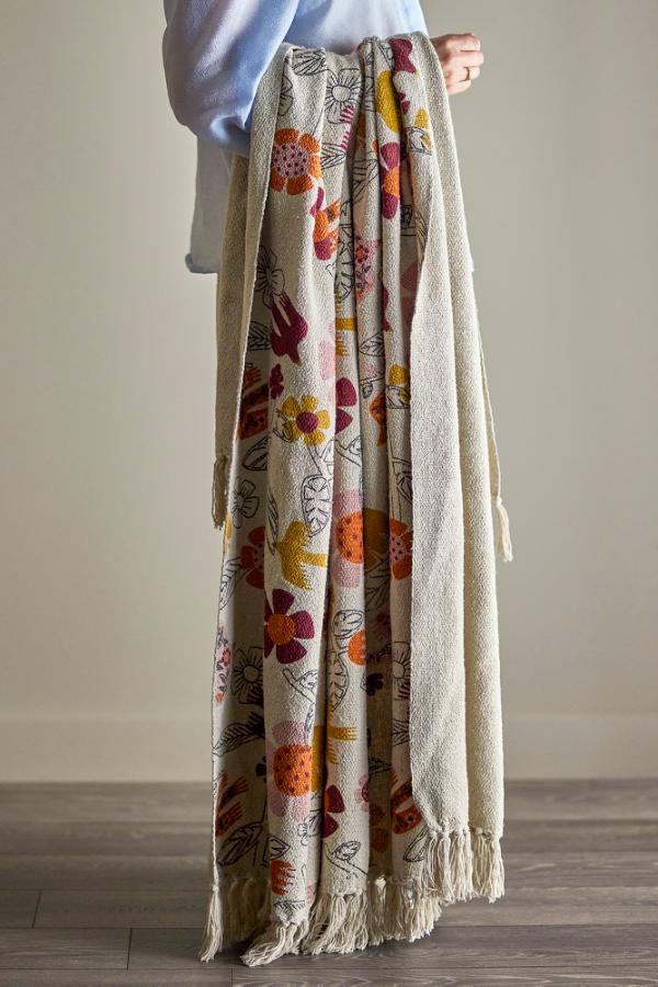 Vivielle Plaid, Multicolore, Coton recyclé