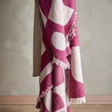 Olica Plaid, Rouge, Coton recyclé