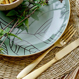 Détail du tressage naturel du set de table Ilsa Bloomingville