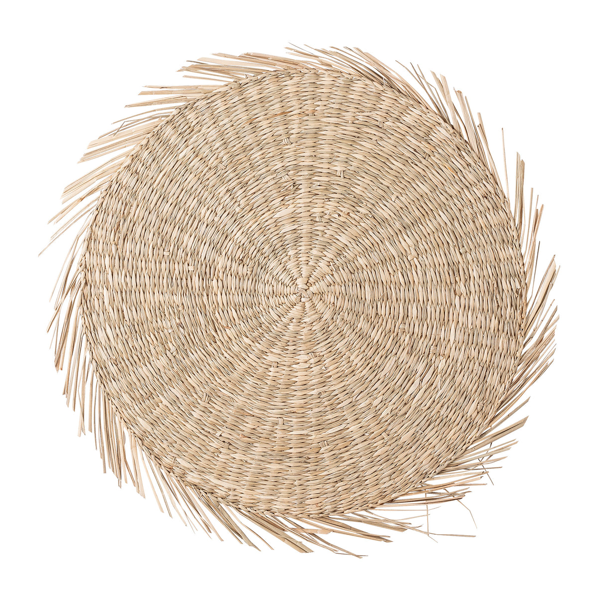 Set de table rond Ilsa Bloomingville en herbier marin naturel, diamètre 38 cm