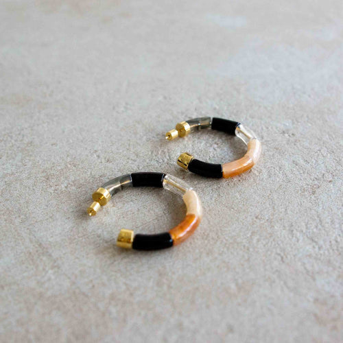 Boucles d’oreilles Bola Black Night