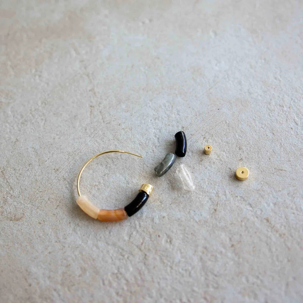 Boucles d’oreilles Bola Black Night