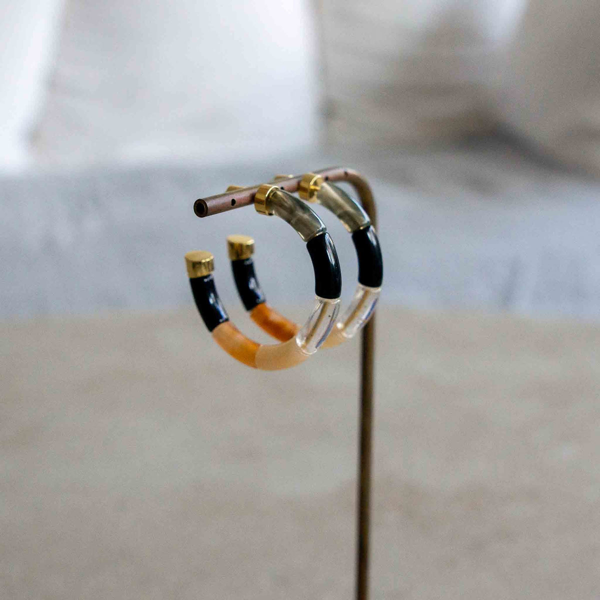 Boucles d’oreilles Bola Black Night