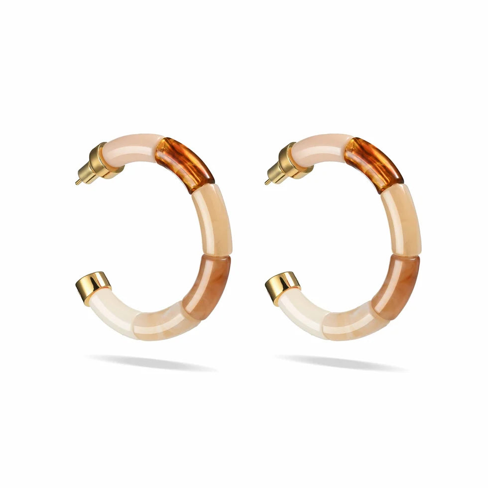 Boucles d’oreilles Bola Café