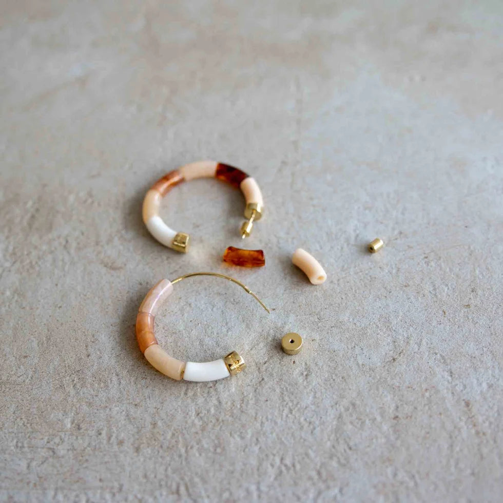 Boucles d’oreilles Bola Café