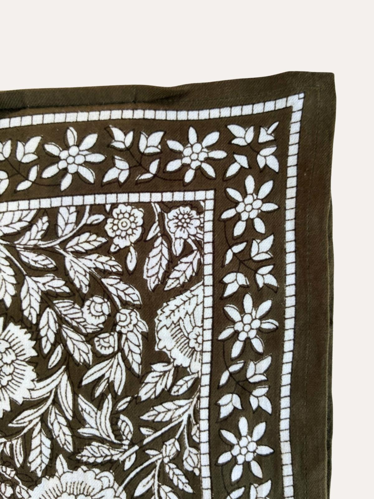 Grand foulard ANTIOCHE Kaki — Byzantine