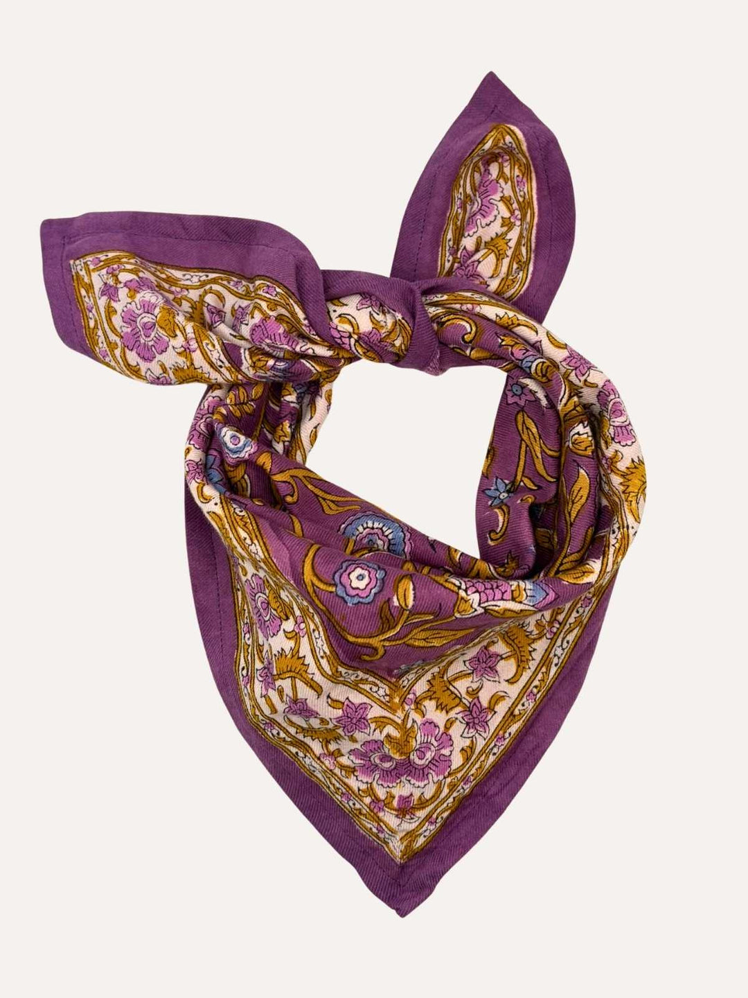 Petit foulard HALICARNASSE Prune — Byzantine