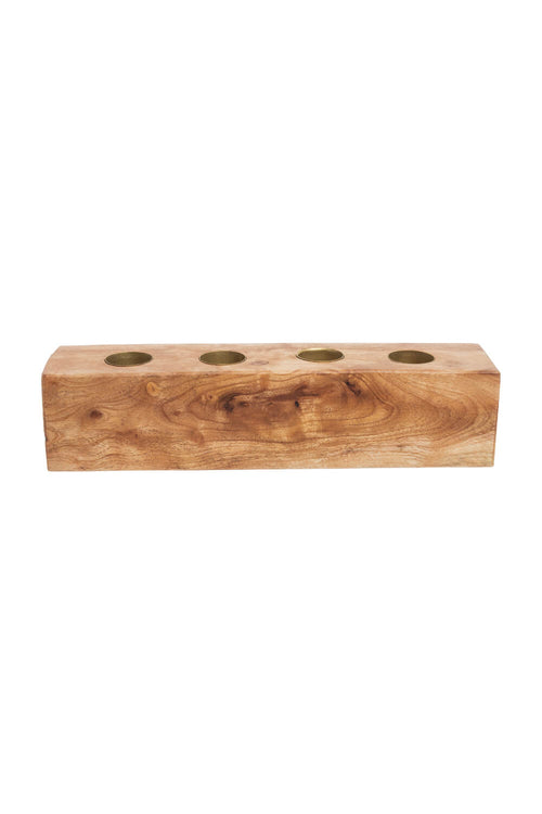 Bougeoir NEEMWOOD marron