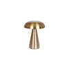 Lampe USB champignon métal doré Ø15,5 x H20,5 cm