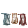 Lanterne rotin conique H30 x Ø21 cm
