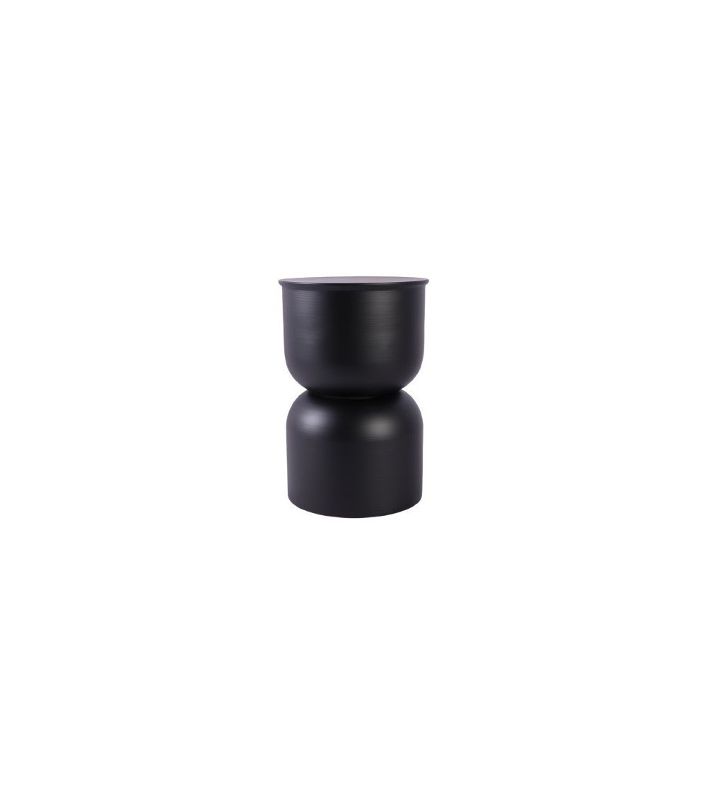 Table d’appoint en métal noir mat — Ø 31 × H 45 cm – Norasia