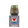 Bougie parfumée en verre lustré vert — 480 g