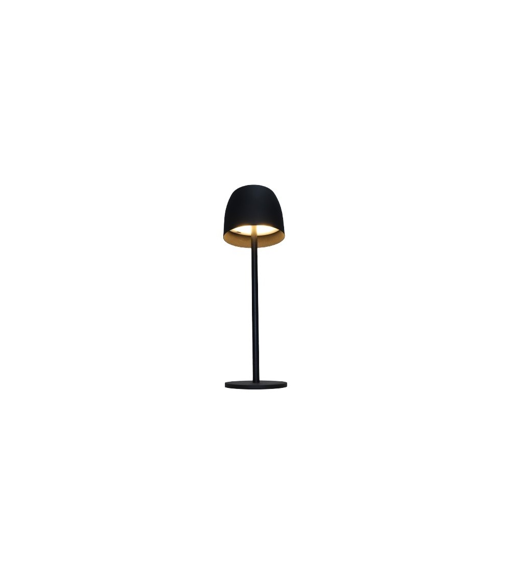 Lampe USB tactile en métal noir — H 38 cm – Norasia