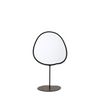 Miroir organique sur pied noir — H 25,5 cm