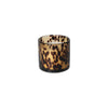 Bougie parfumée en verre moucheté ambré — Ø 9,3 cm