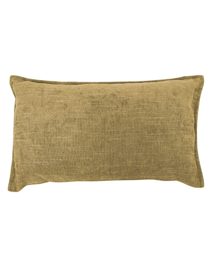 Coussin Arthur moutarde — 30 × 50 cm – Norasia