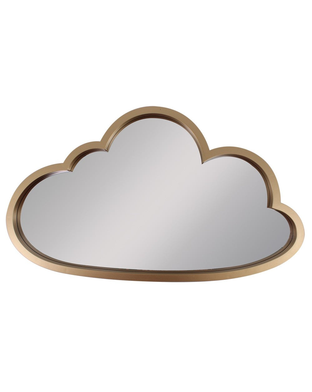 Miroir nuage doré, effet laiton — 45 × 26 cm – Norasia