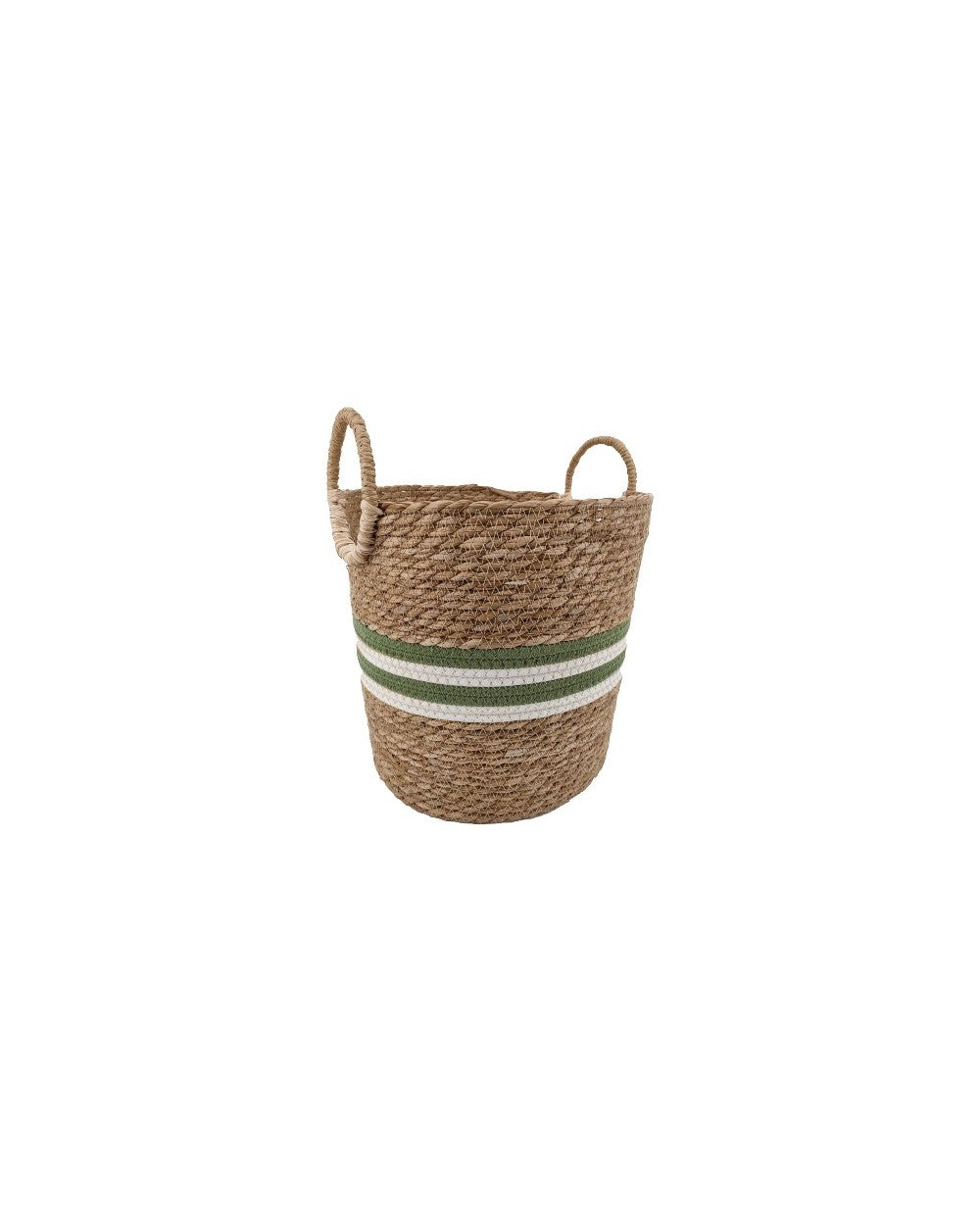Panier bi-matière avec poignée bambou MIRKA