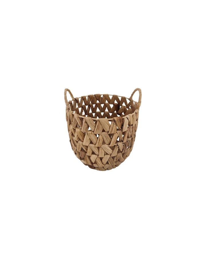 Panier rond en jacinthe d’eau CINA
