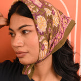 Petit foulard N°114 Kaki — Byzantine