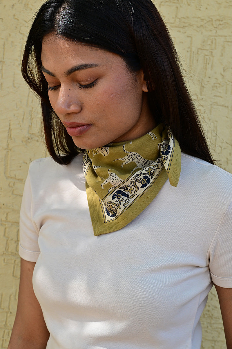 Petit foulard FAUVE Noix — Byzantine