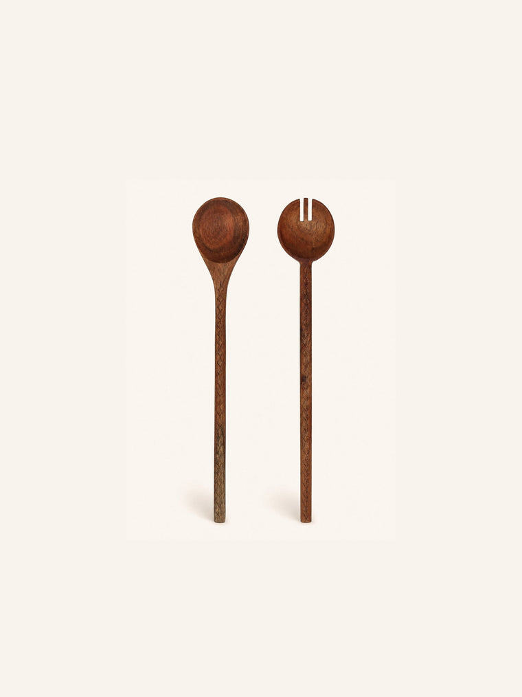 Couverts de service Hommage en bois d’acacia – lot de 2 – vue du produit