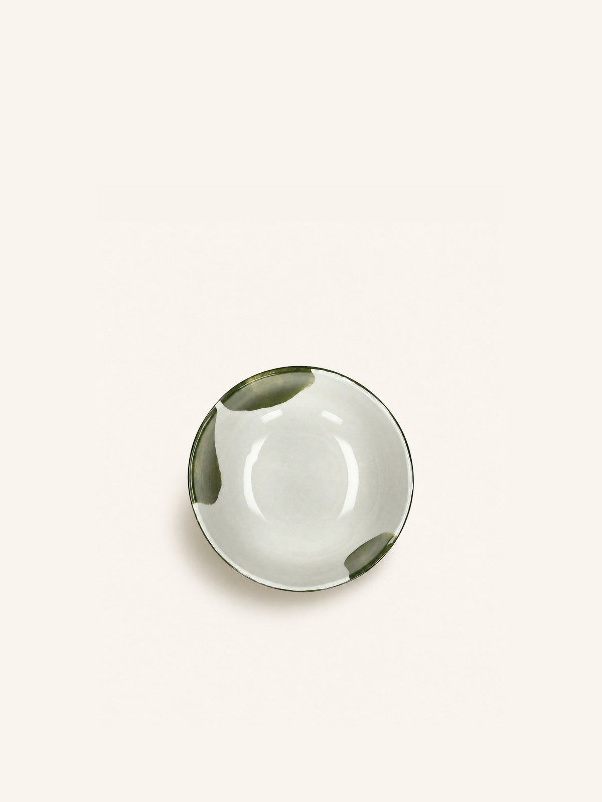 Bol à soupe Labo en porcelaine verte – Ø 15,2 cm – détail ou vue 2