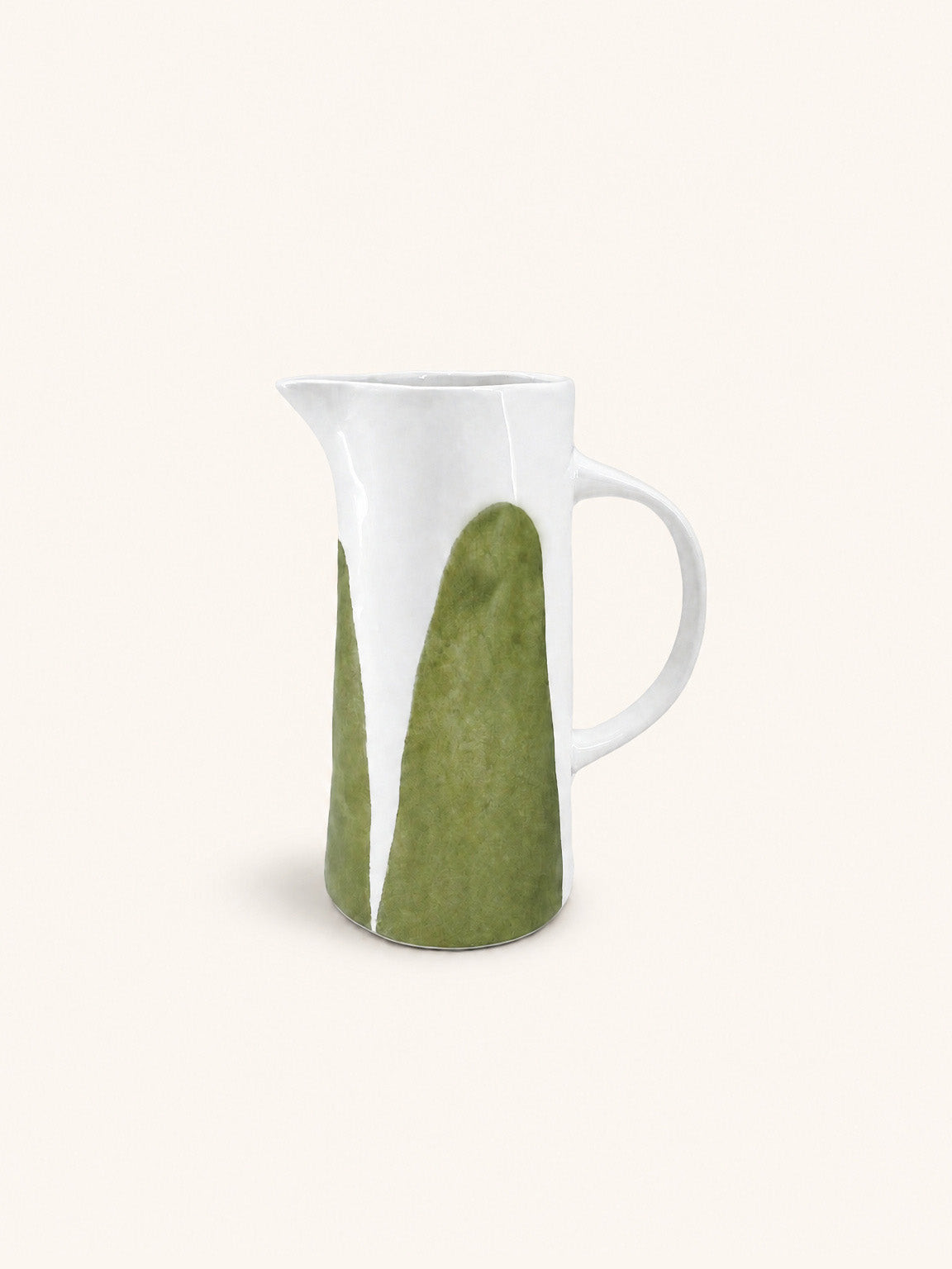Pichet Labo en porcelaine verte – H 23,5 cm – vue du produit