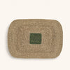 Set de table Quadri en jonc de mer olive – 50 × 35 cm