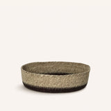 Corbeille à pain Quadri en jonc de mer chocolat – Ø 20 cm – vue du produit
