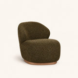 Fauteuil Milo en polyester brun – 69 × 75 cm – vue du produit