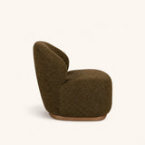 Fauteuil Milo en polyester brun – 69 × 75 cm – détail ou vue 2