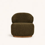 Fauteuil Milo en polyester brun – 69 × 75 cm – détail ou vue 3