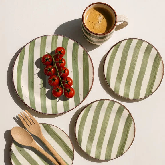 Rivage Sauge — Lot de 6 assiettes plates 27 cm