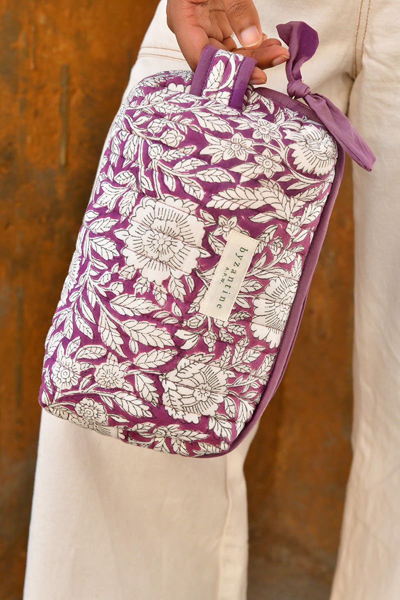 Petite trousse de toilette - Antioche Prune — Byzantine