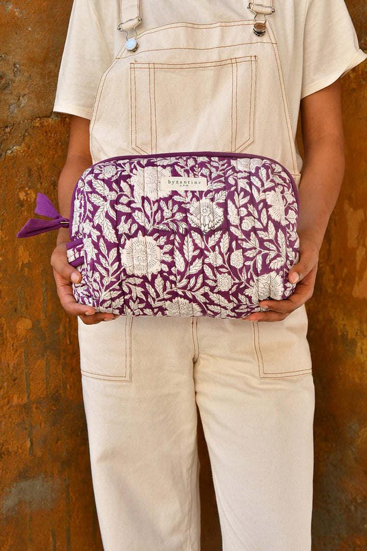 Trousse de toilette femme XL - Antioche Prune — Byzantine