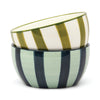 Set de 2 coupelles Bella – olive & bleu