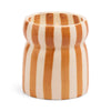Bougie Cabana rayée rouille – Sienna Sunset