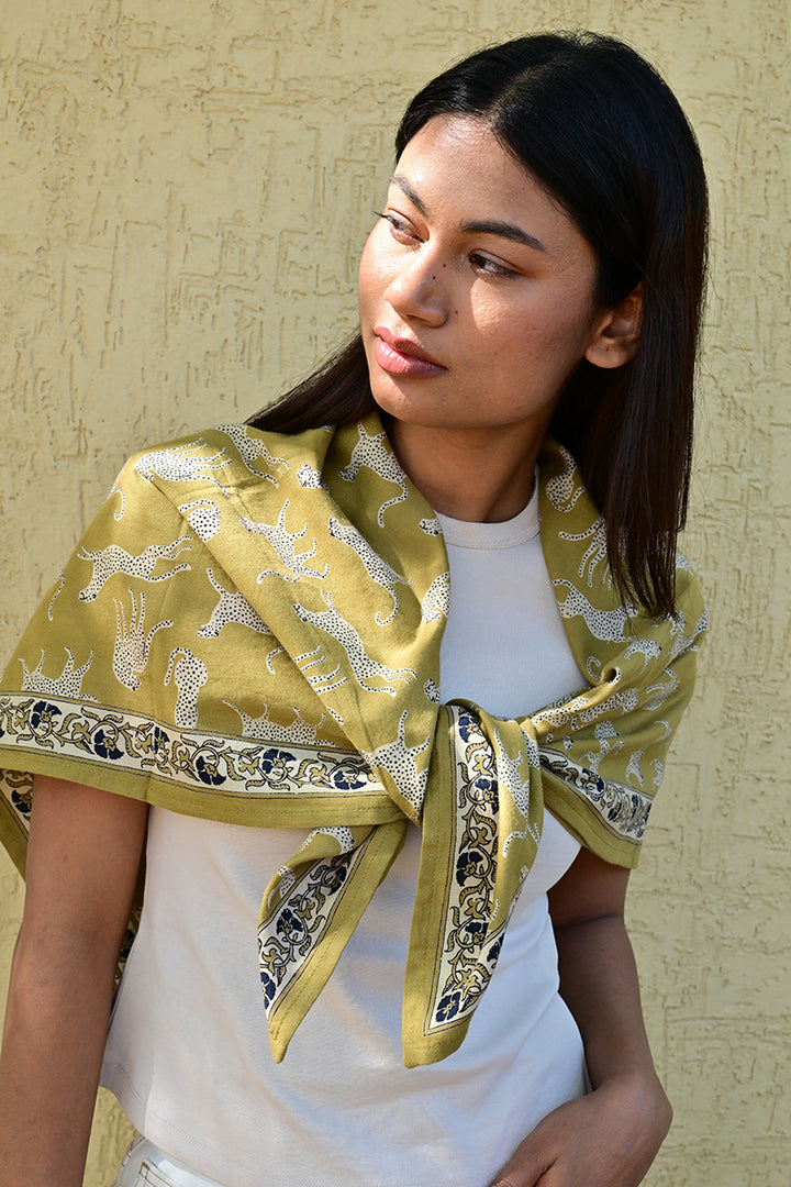 Grand foulard FAUVE Noix — vue 2